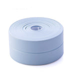 Roll of blue tape on a white background
