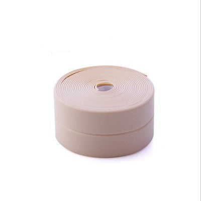 Roll of beige paper on a white background with text