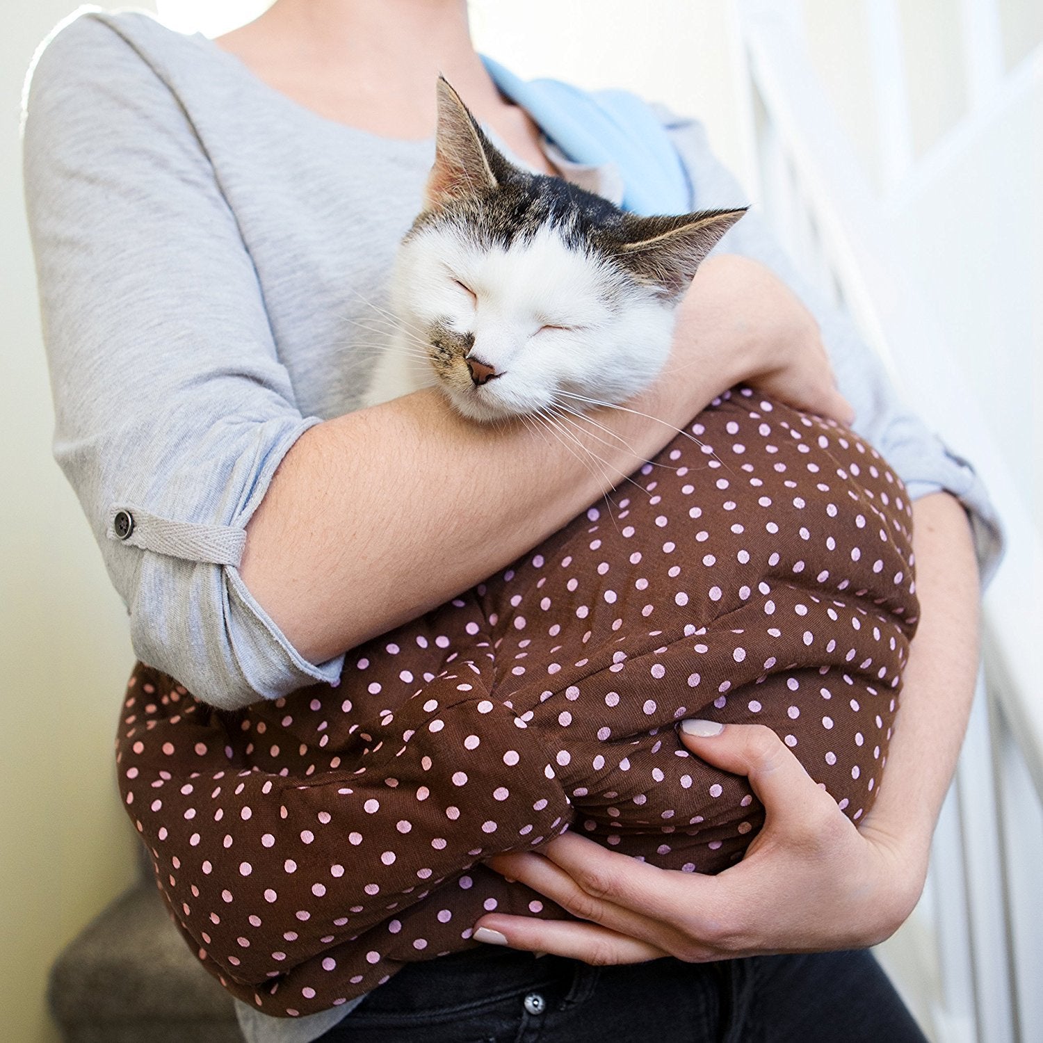 Foldable pet shoulder bag