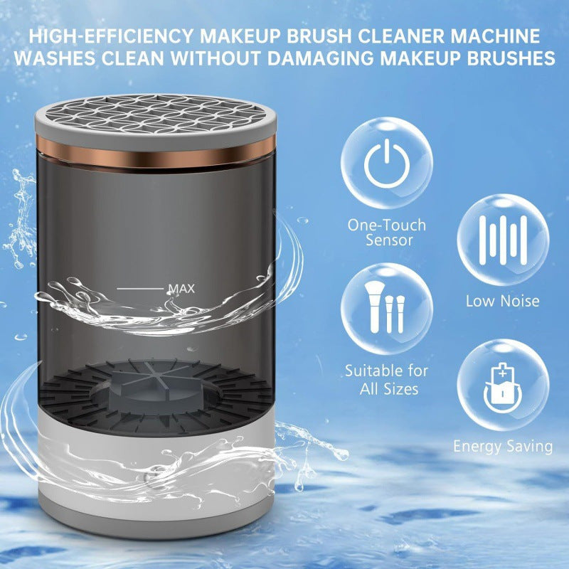USB direct plug automatic makeup brush cleaner