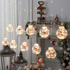 LED curtain lights Santa Claus snowman wishing ball